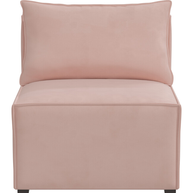 Emery Sectional Chair, Velvet Blush