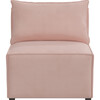Emery Sectional Chair, Velvet Blush - Accent Seating - 1 - thumbnail