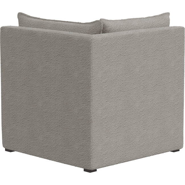 Emelia Sectional Corner Chair, Grey Boucle - Accent Seating - 2