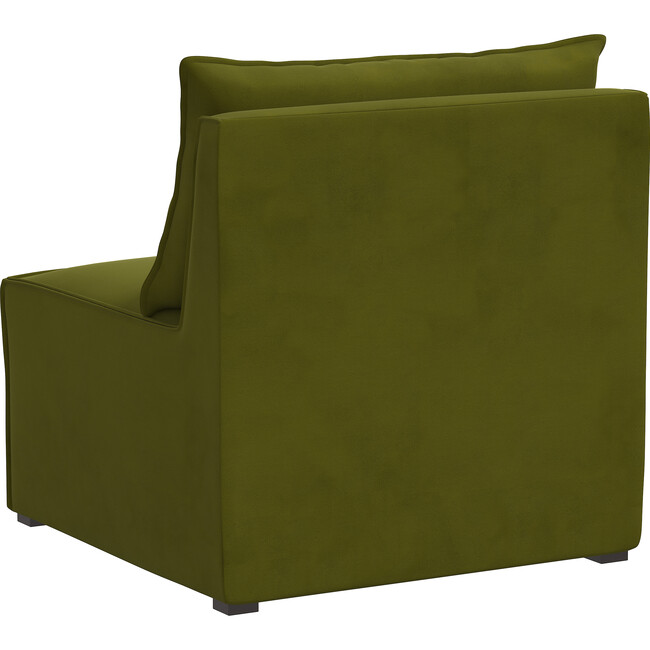 Emery Sectional Chair, Velvet Applegreen - Accent Seating - 4