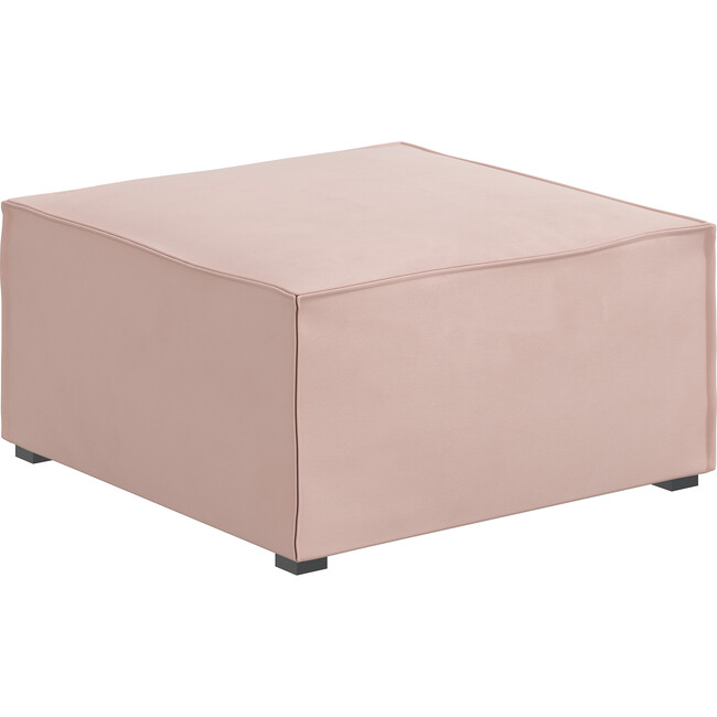 Finley Sectional Ottoman, Velvet Blush - Ottomans - 5