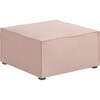Finley Sectional Ottoman, Velvet Blush - Ottomans - 5