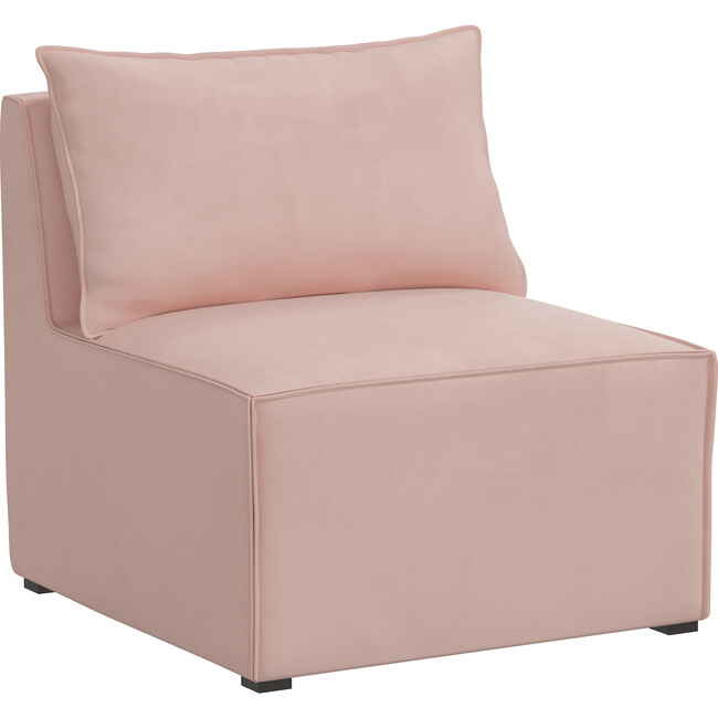 Emery Sectional Chair, Velvet Blush - Accent Seating - 7