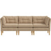 Corneila 3 Piece Sectional, Almond Woven - Accent Seating - 1 - thumbnail