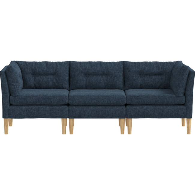 Corneila 3 Piece Sectional, Denim Woven - Accent Seating - 1