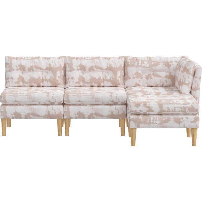 Skylar 4 Piece Sectional, Reverse Dye Blush - Accent Seating - 1