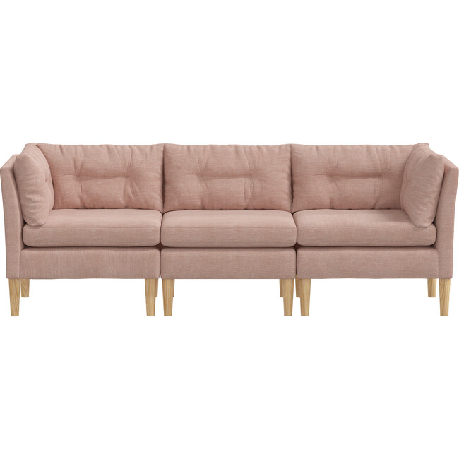 Corneila 3 Piece Sectional, Blush Woven - Accent Seating - 1