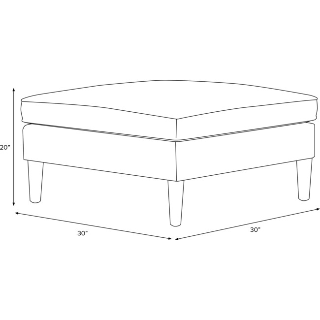 Skylar 4 Piece Sectional, Reverse Dye Blush - Accent Seating - 3