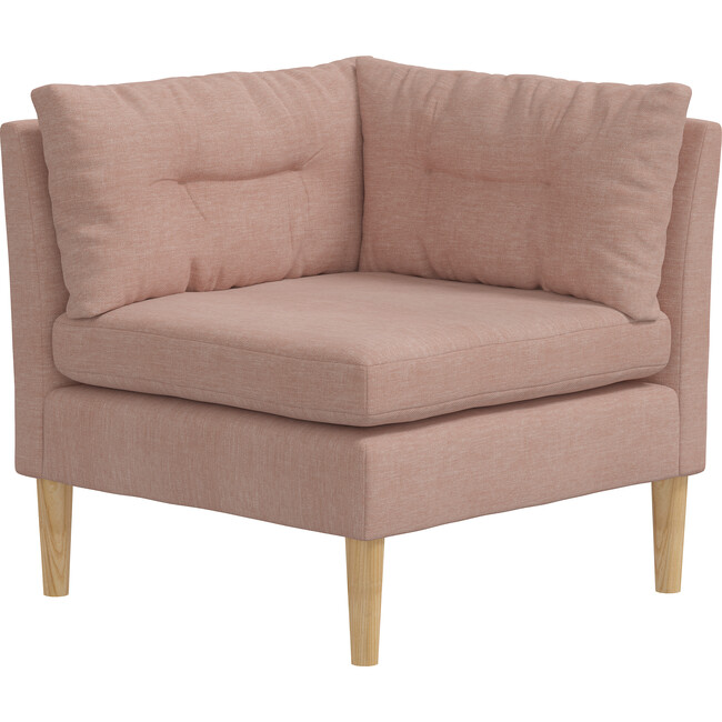 Walker Corner Chair, Blush Woven - Accent Seating - 1