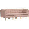 Corneila 3 Piece Sectional, Blush Woven - Accent Seating - 6 - thumbnail