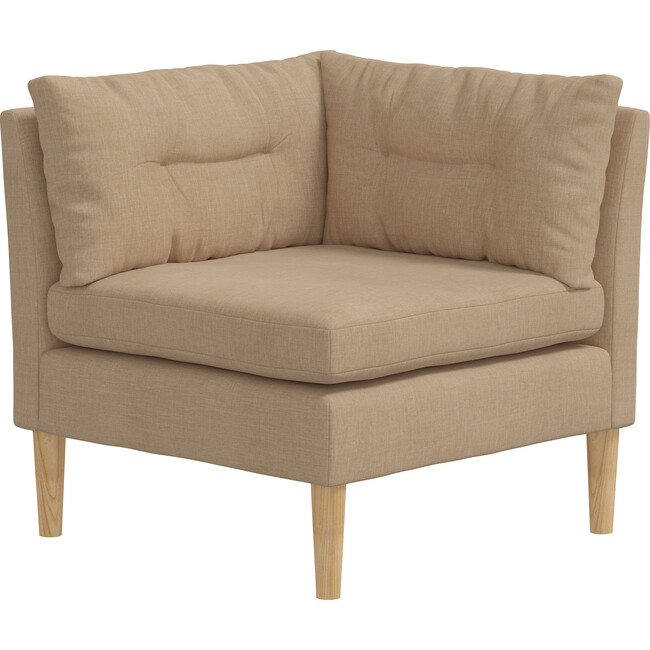 Walker Corner Chair, Almond Woven - Accent Seating - 1