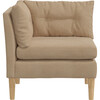 Walker Corner Chair, Almond Woven - Accent Seating - 2 - thumbnail