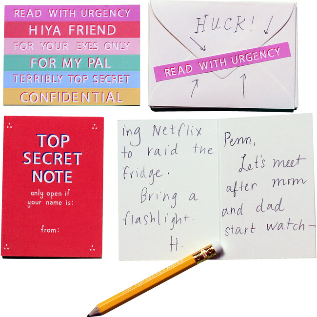 Set of 12 Top Secret Friendship Notes, Multi - Paper Goods - 3