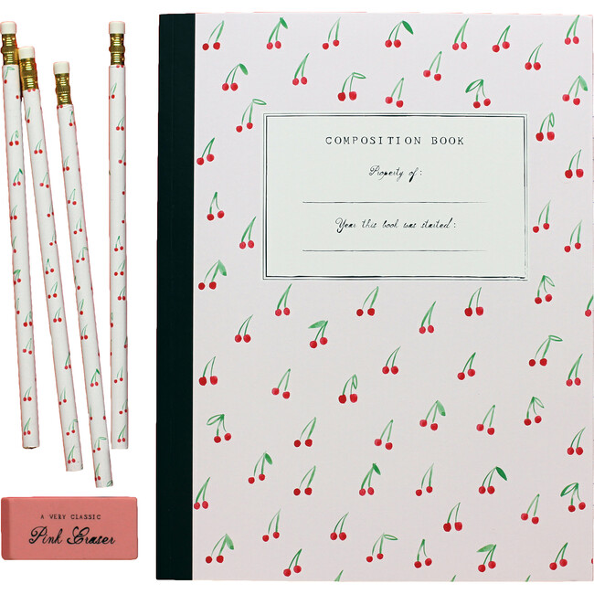 The Essentials School Supply Set, Cherries - Paper Goods - 1