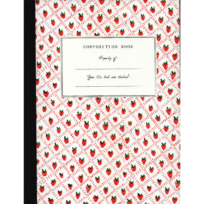 Composition Book, Strawberry Quilt