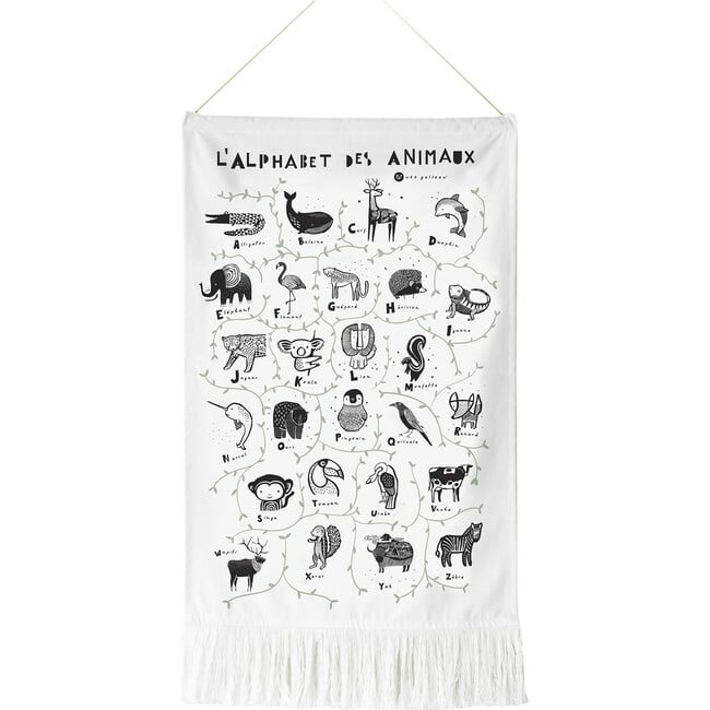 Animal Alphabet Printed Tapestry, French - Developmental Toys - 2