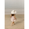 Harbor Stripe Sunbonnet, Cream - Hats - 2