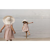 Harbor Stripe Sunbonnet, Cream - Hats - 3