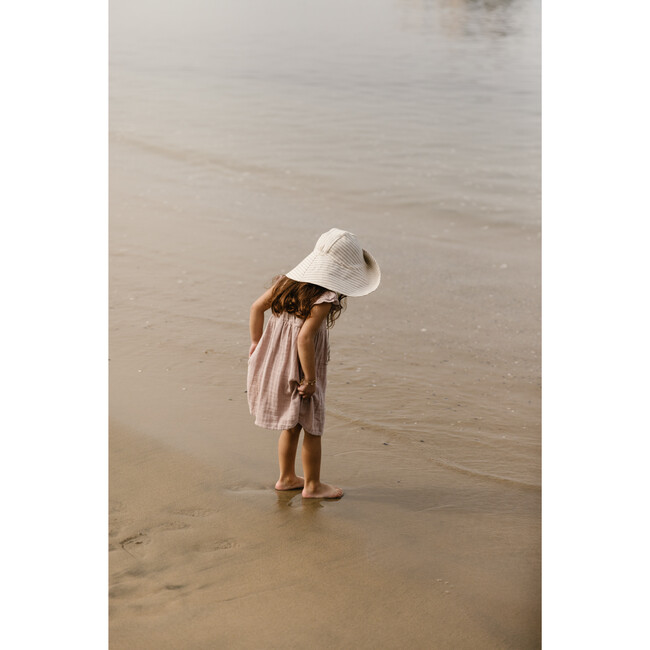 Harbor Stripe Sunbonnet, Cream - Hats - 4