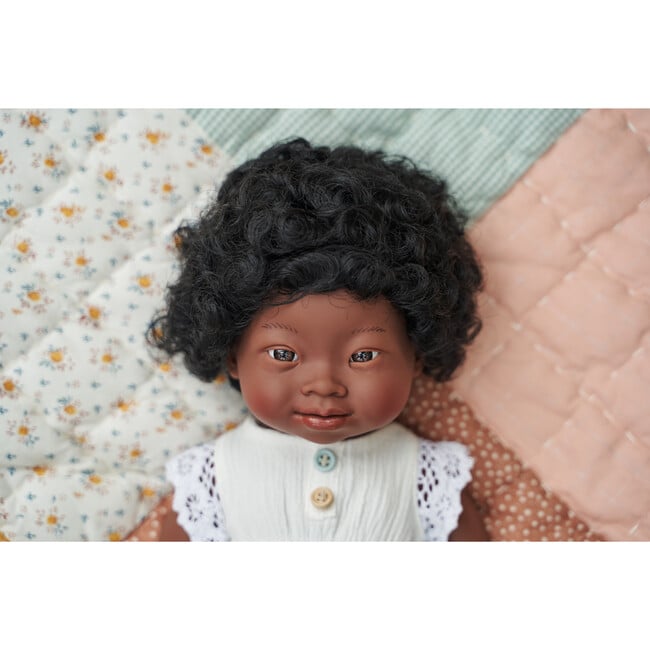 15" Baby Doll African Boy with Down Syndrome - Dolls - 5