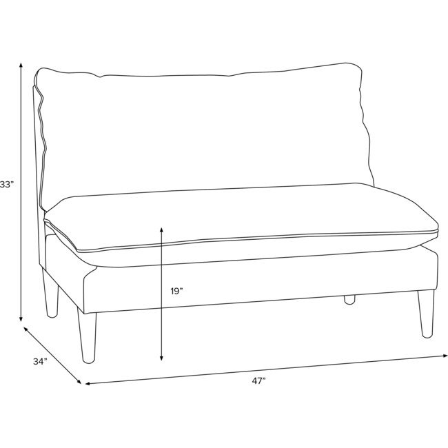 Landon Loveseat, Sheepskin Natural - Accent Seating - 7