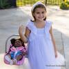 Baby Doll Car Seat Carrier - Pink Glam Glitter - Doll Accessories - 3