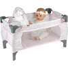 Deluxe Baby Doll Pack-N-Play & Changing Table Set - Pastel Pink Hearts - Doll Accessories - 2