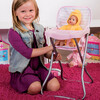 Baby Doll High Chair - Pastel Pink Hearts - Doll Accessories - 3 - thumbnail