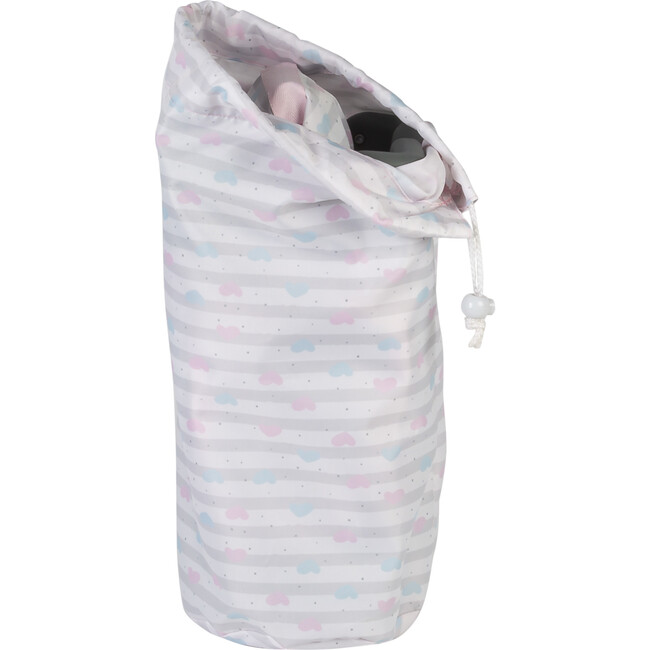 Deluxe Baby Doll Pack-N-Play & Changing Table Set - Pastel Pink Hearts - Doll Accessories - 3