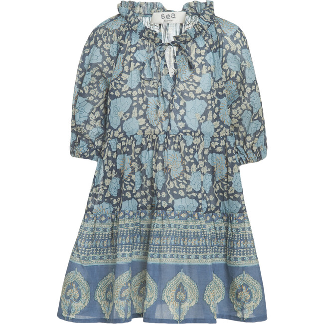 Margo Kids Dress, Ocean