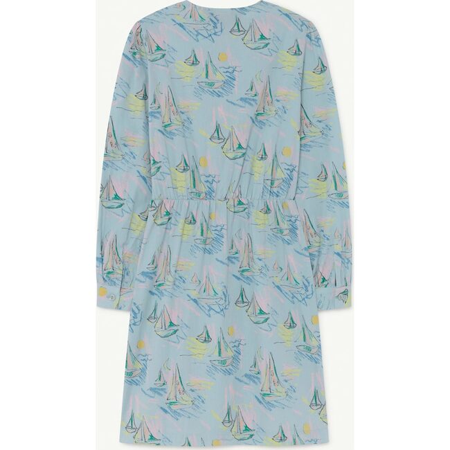 Weasel Dress, Soft Blue Boats - Dresses - 2