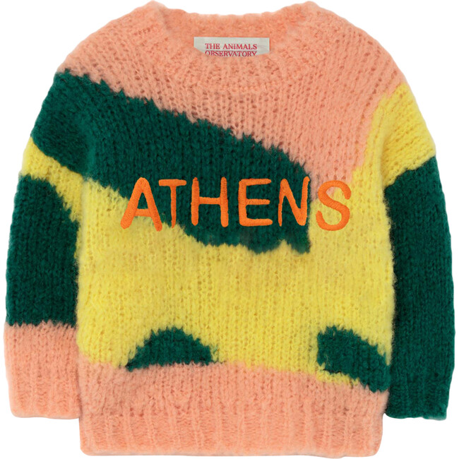City Bull Baby Sweater, Yellow Athens - Sweaters - 1