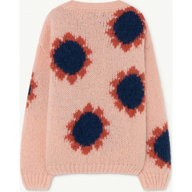 Flowers Bull Sweater, Soft Pink Logo