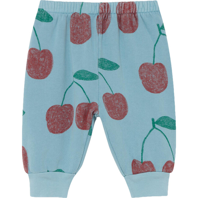 Dromedary Baby Trousers, Soft Blue Cherries