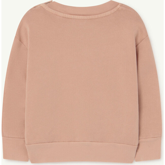 Bear Baby Sweatshirt, Soft Pink Octagon