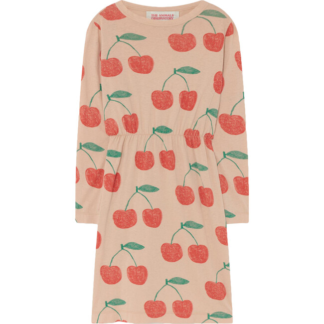 Crab Dress, Soft Pink Cherries - Dresses - 1