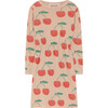 Crab Dress, Soft Pink Cherries - Dresses - 1 - thumbnail