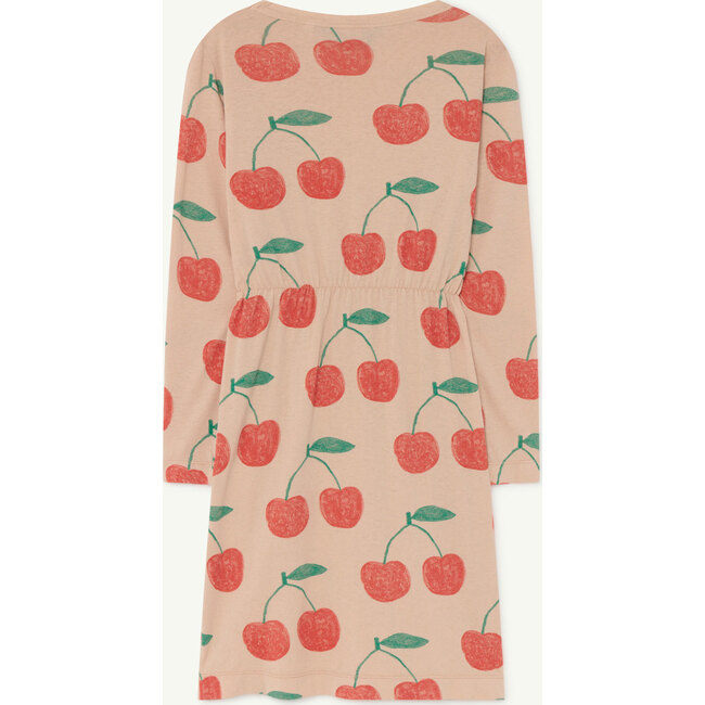 Crab Dress, Soft Pink Cherries - Dresses - 2