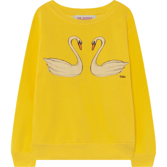 Bear Sweatshirt, Yellow Swans