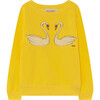 Bear Sweatshirt, Yellow Swans - Sweatshirts - 1 - thumbnail