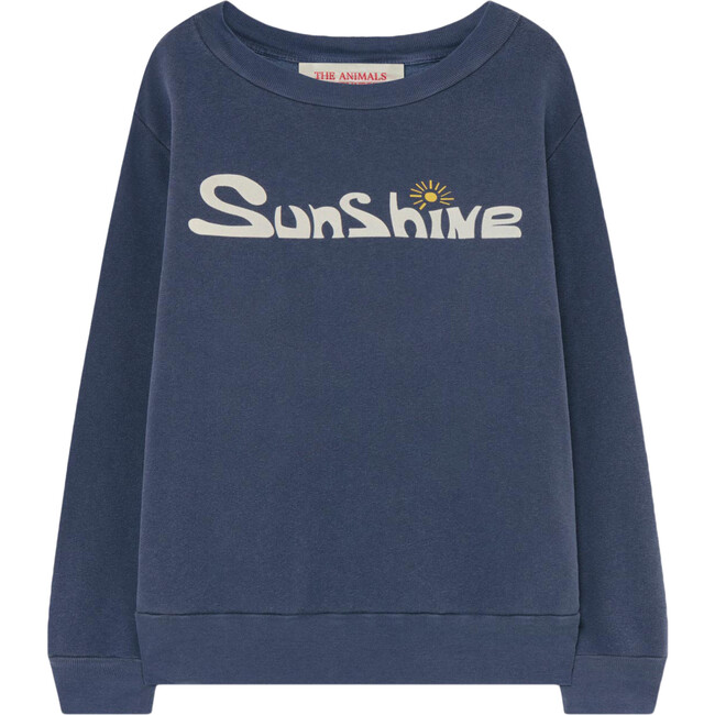 Bear Sweatshirt, Deep Blue Sunshine - Sweatshirts - 1