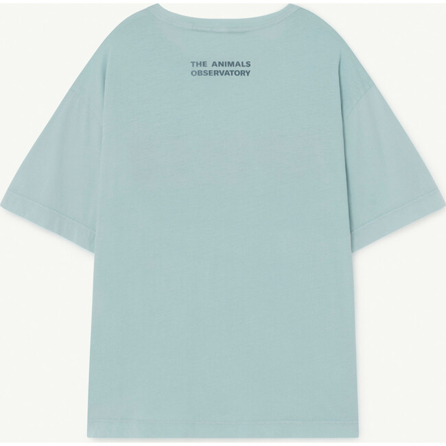 Rooster Oversize T-Shirt, Soft Blue Apollo - T-Shirts - 2