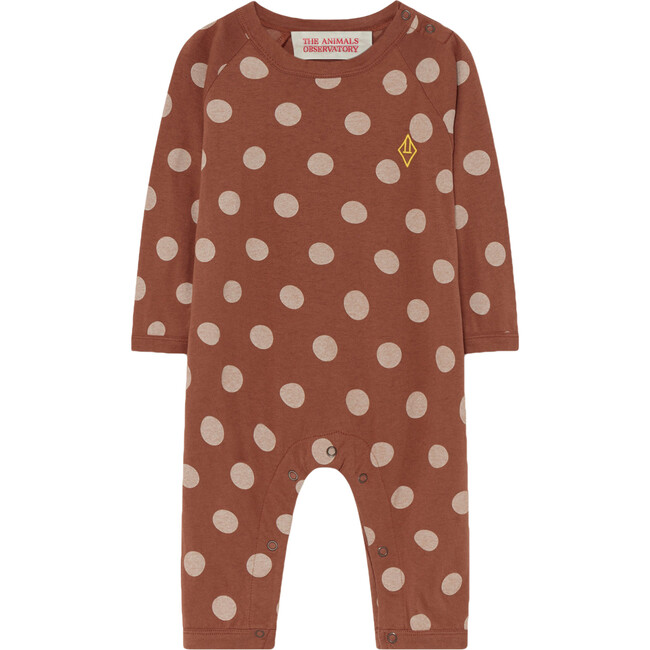Owl Baby Pajamas, Brown Dots - Onesies - 1