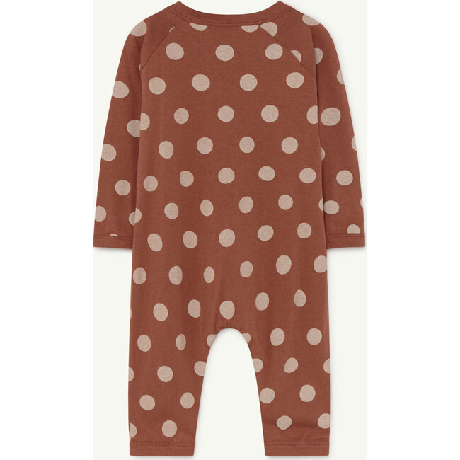 Owl Baby Pajamas, Brown Dots - Onesies - 2