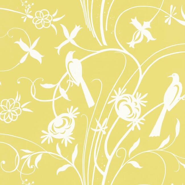 Sky Meadow Wallpaper, Yellow - Wallpaper - 1