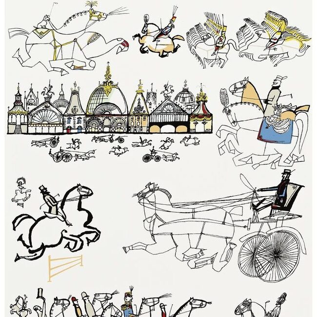 Horses Wallpaper, Multi