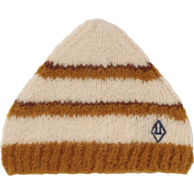 Stripes Pony Hat, Brown Logo