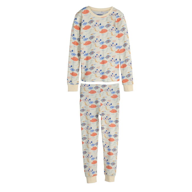 Taylor Long Sleeve Pajama Set, Kissing Fish