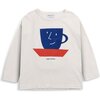 Tea Cup T-Shirt, White - Tees - 1 - thumbnail
