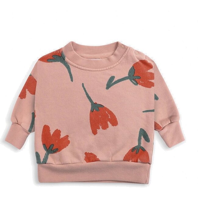 Rose Sweater, Pink - Sweaters - 1
